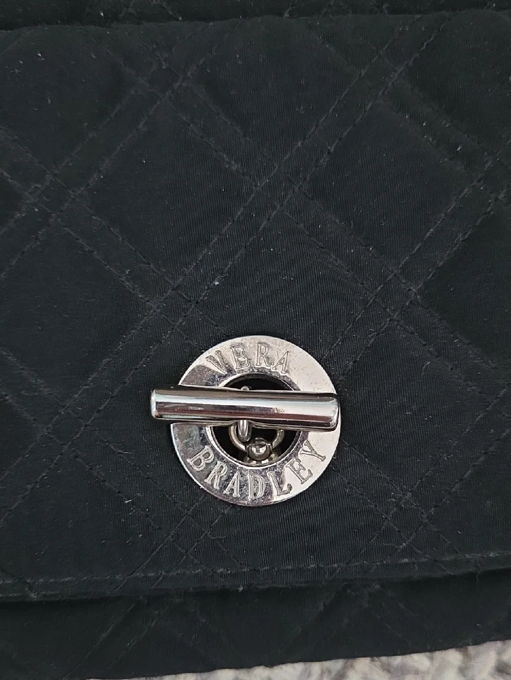 Vera Bradley Black Quilted Mini Shoulder Bag